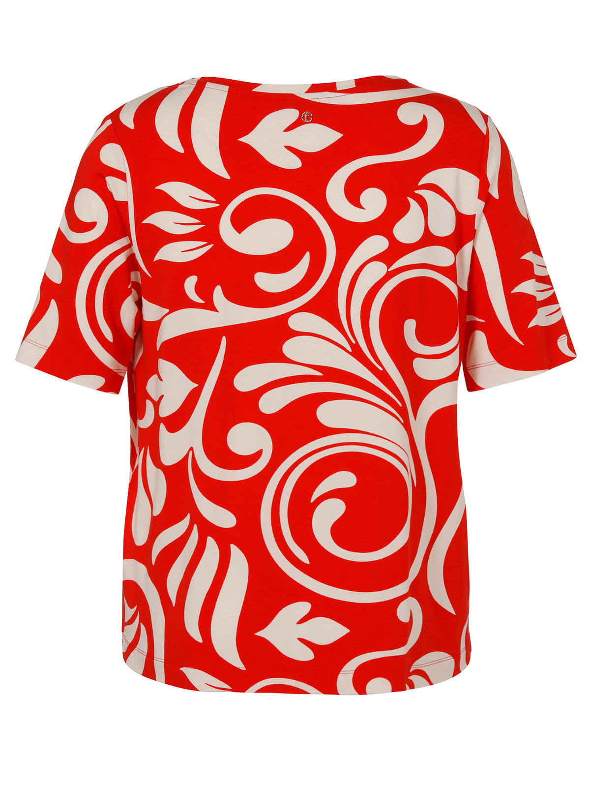 T-Shirt Asymmetrischer Ausschnitt 1/2 Arm Druck