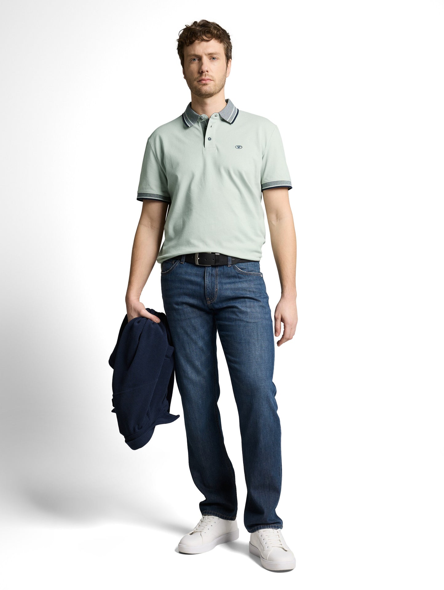 Piqué Poloshirt mit Logo-Print