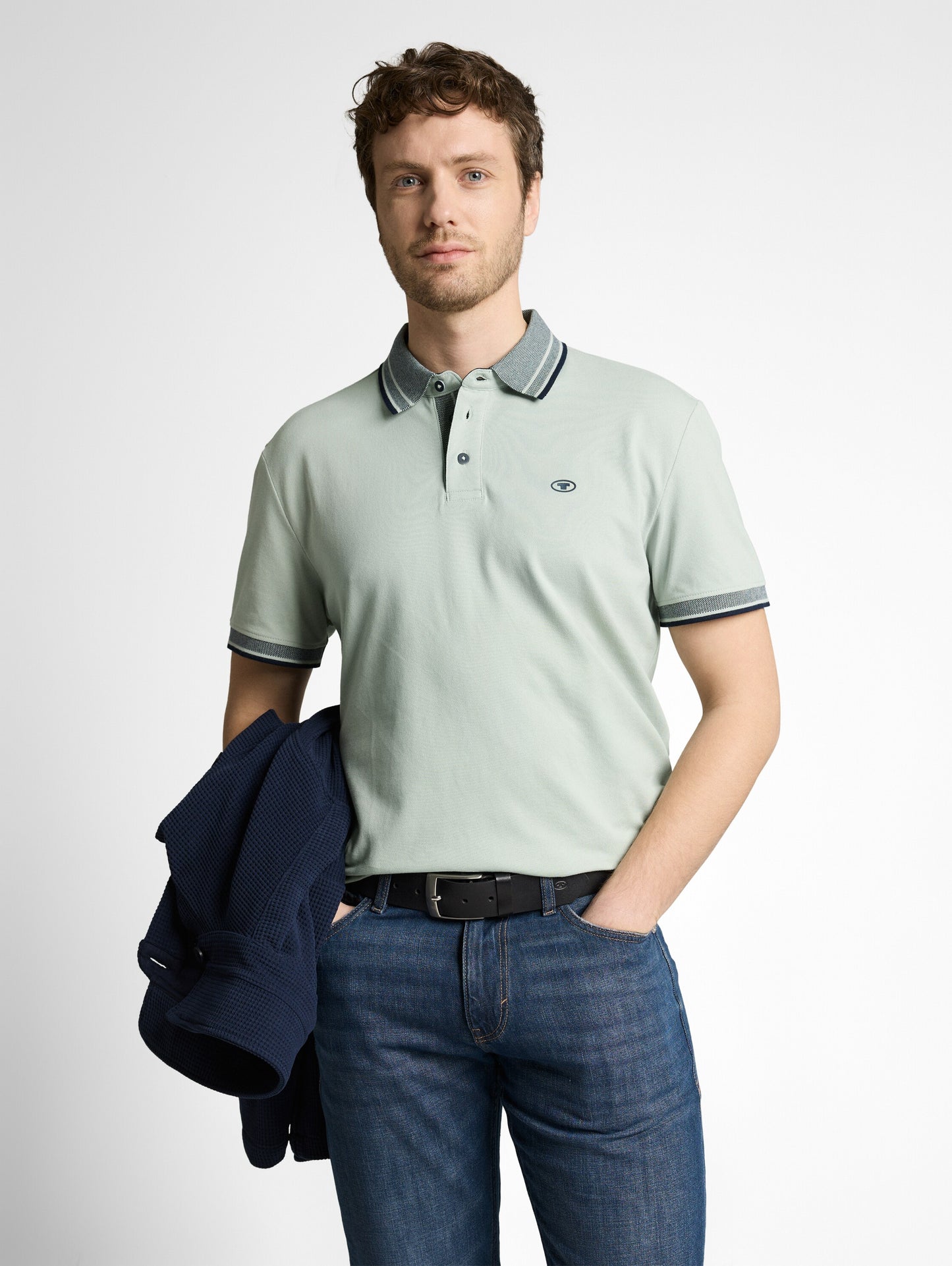 Piqué Poloshirt mit Logo-Print