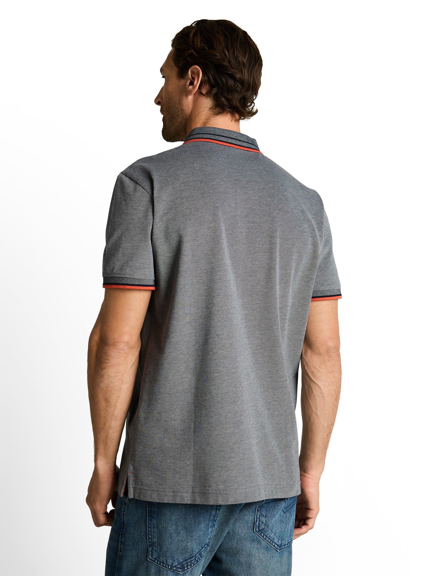 Piqué Poloshirt mit Logo-Print