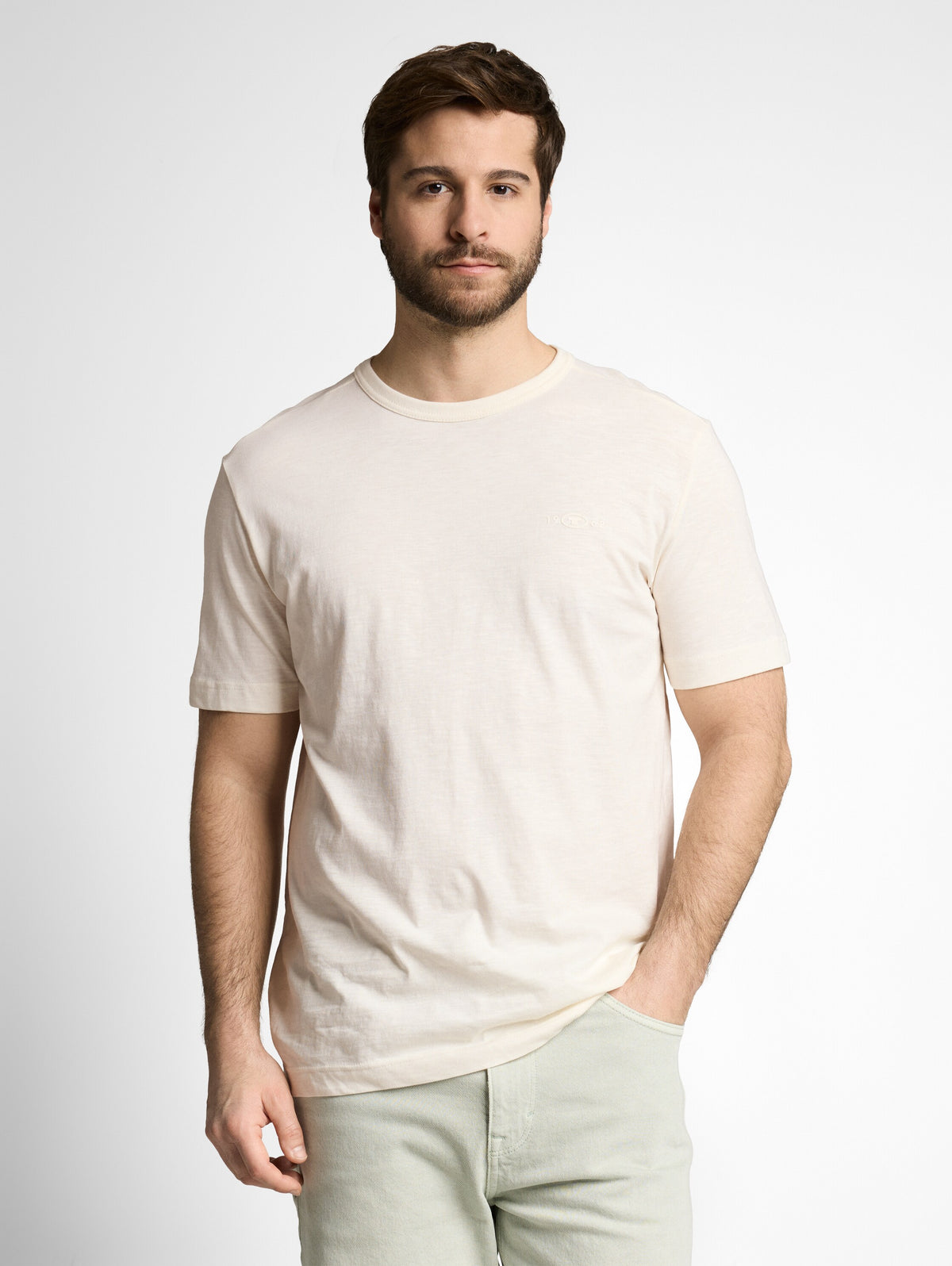 Basic T-Shirt aus Baumwolle