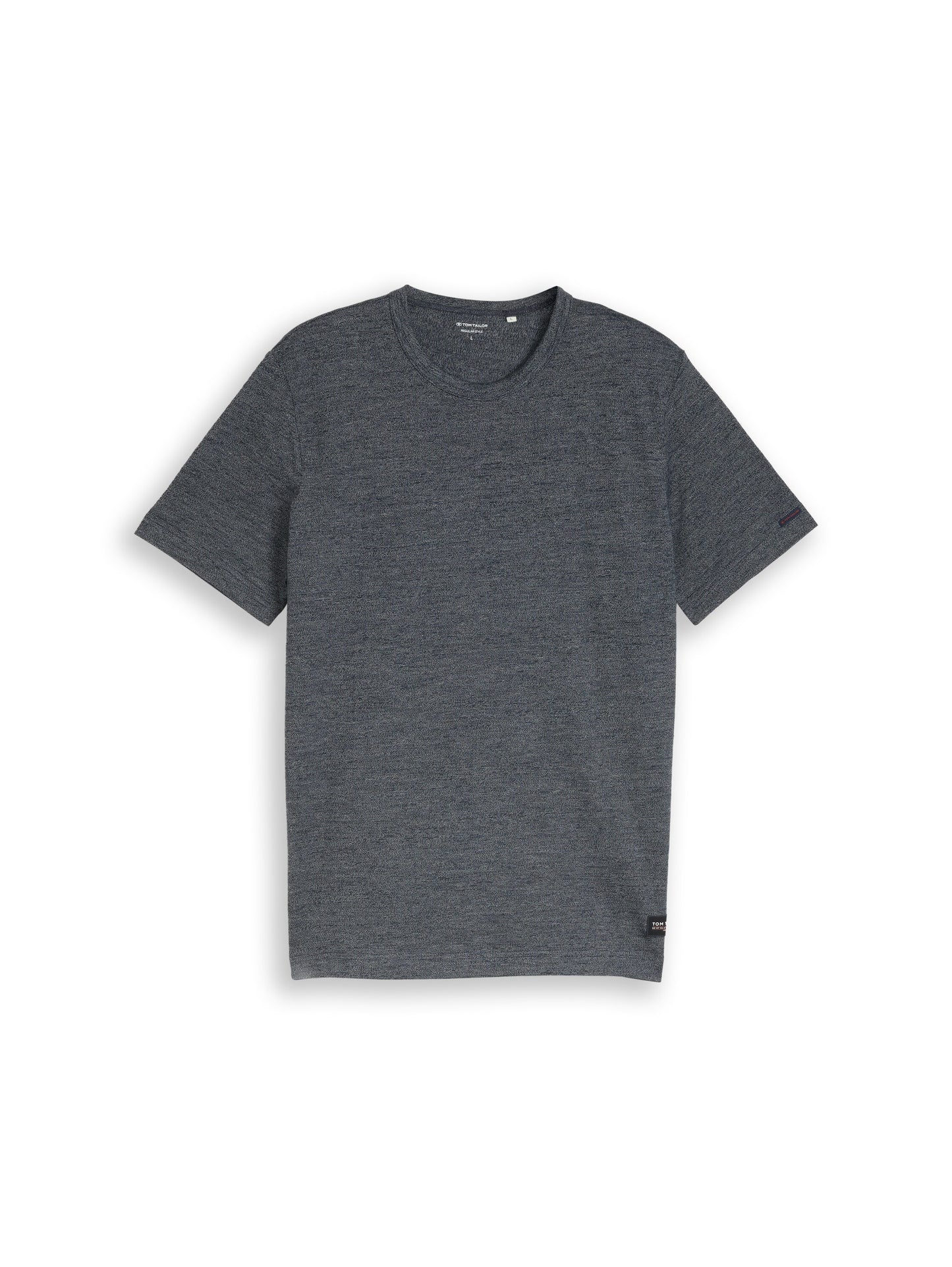 T-Shirt in Melange-Optik