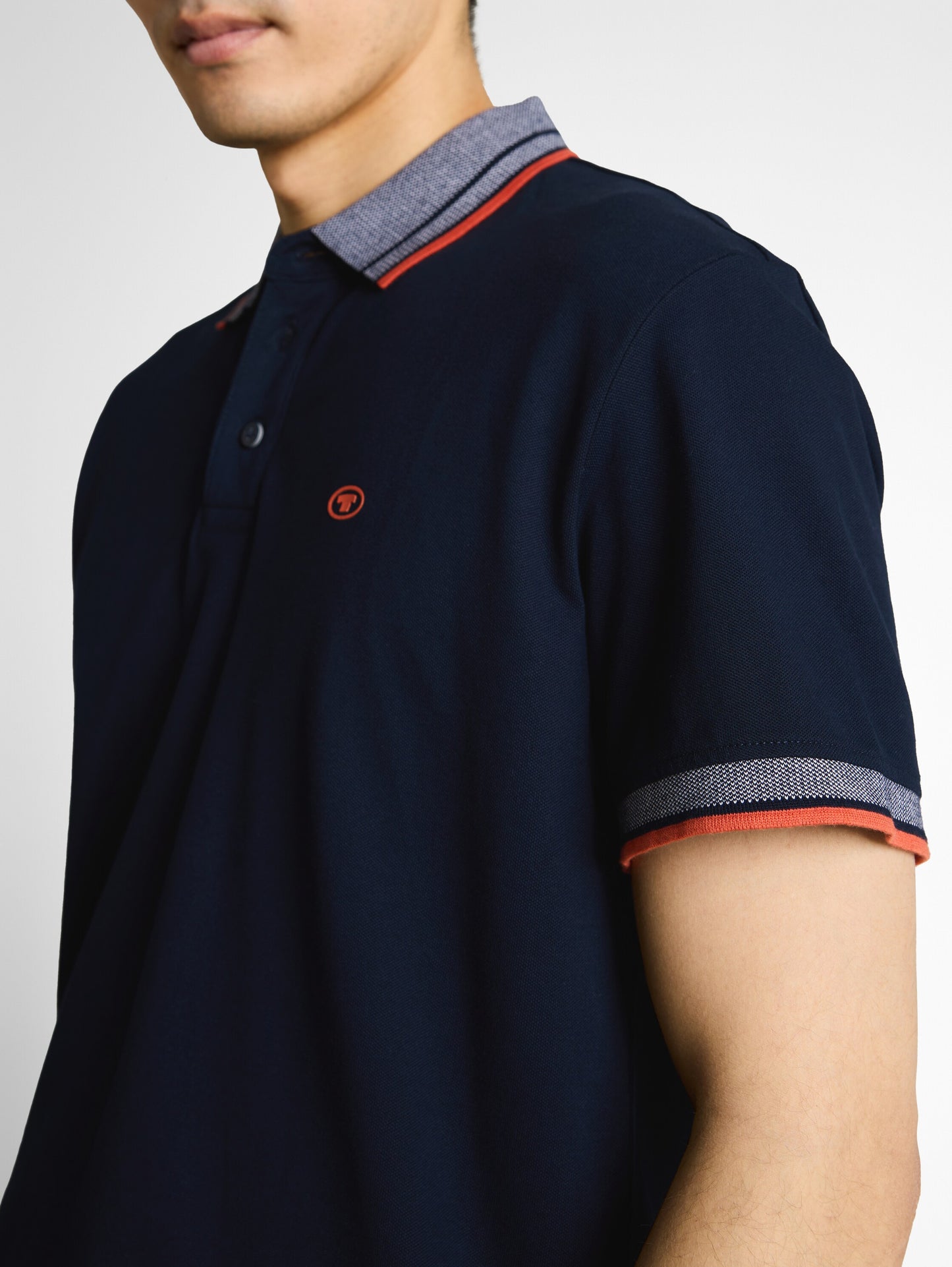 Piqué Poloshirt mit Logo-Print