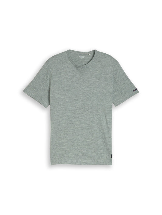 T-Shirt in Melange-Optik