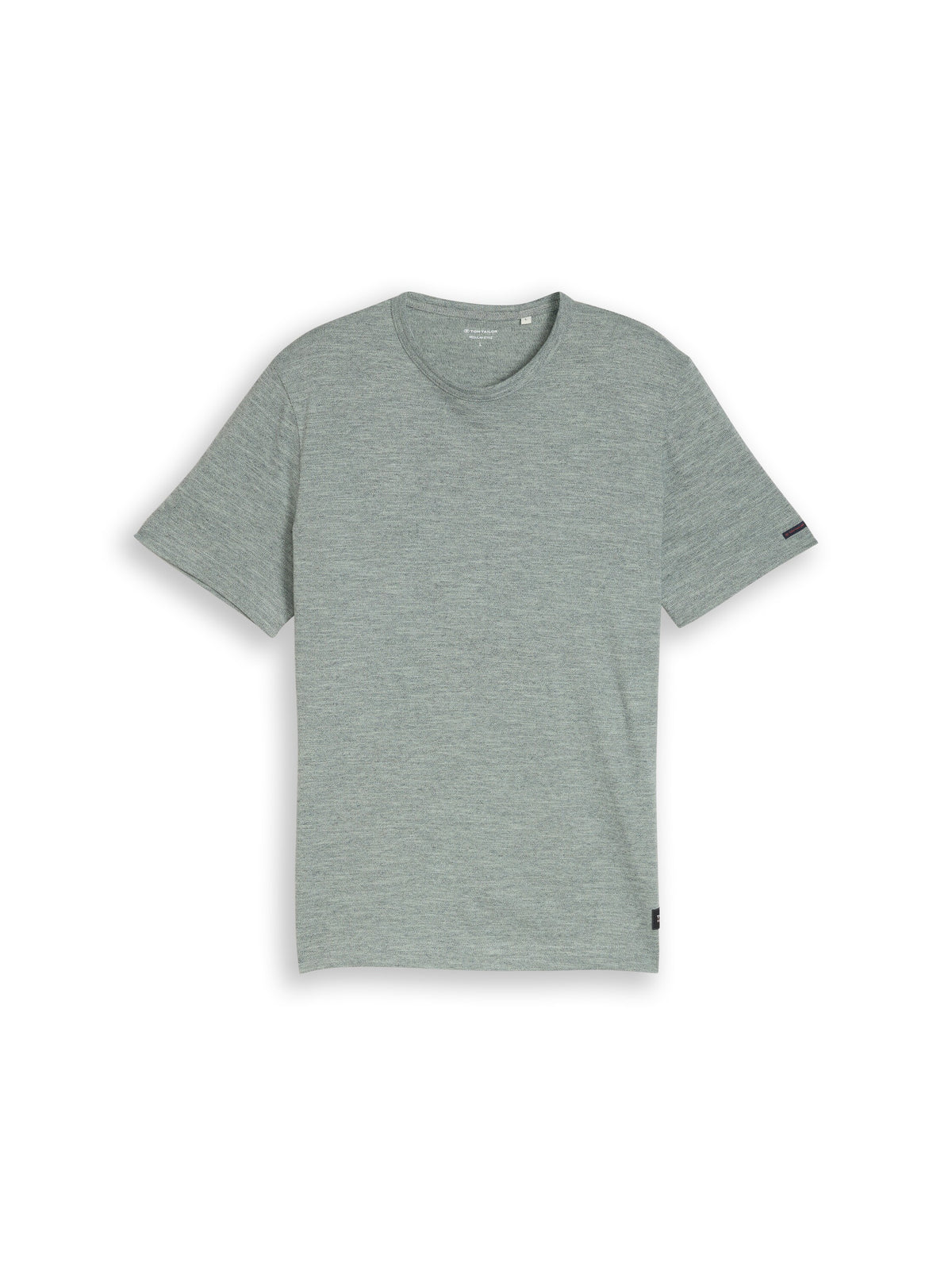 T-Shirt in Melange-Optik
