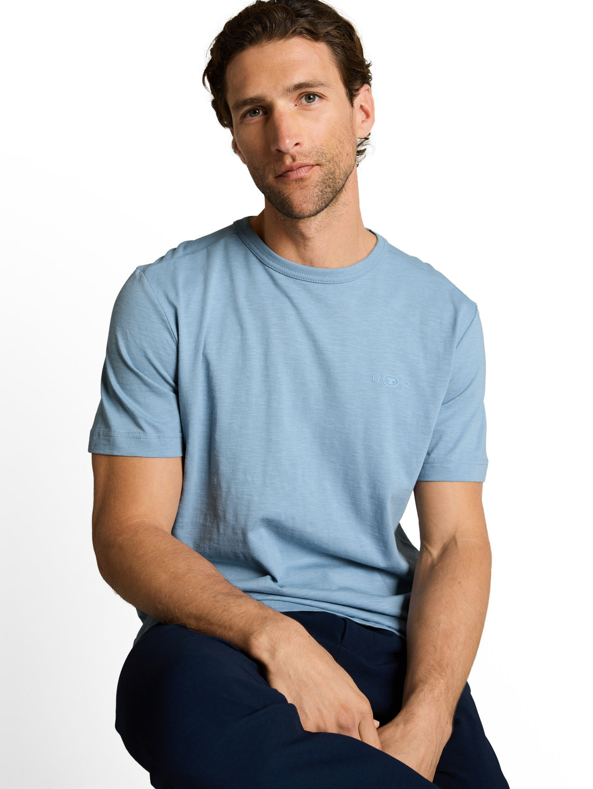 Basic T-Shirt aus Baumwolle