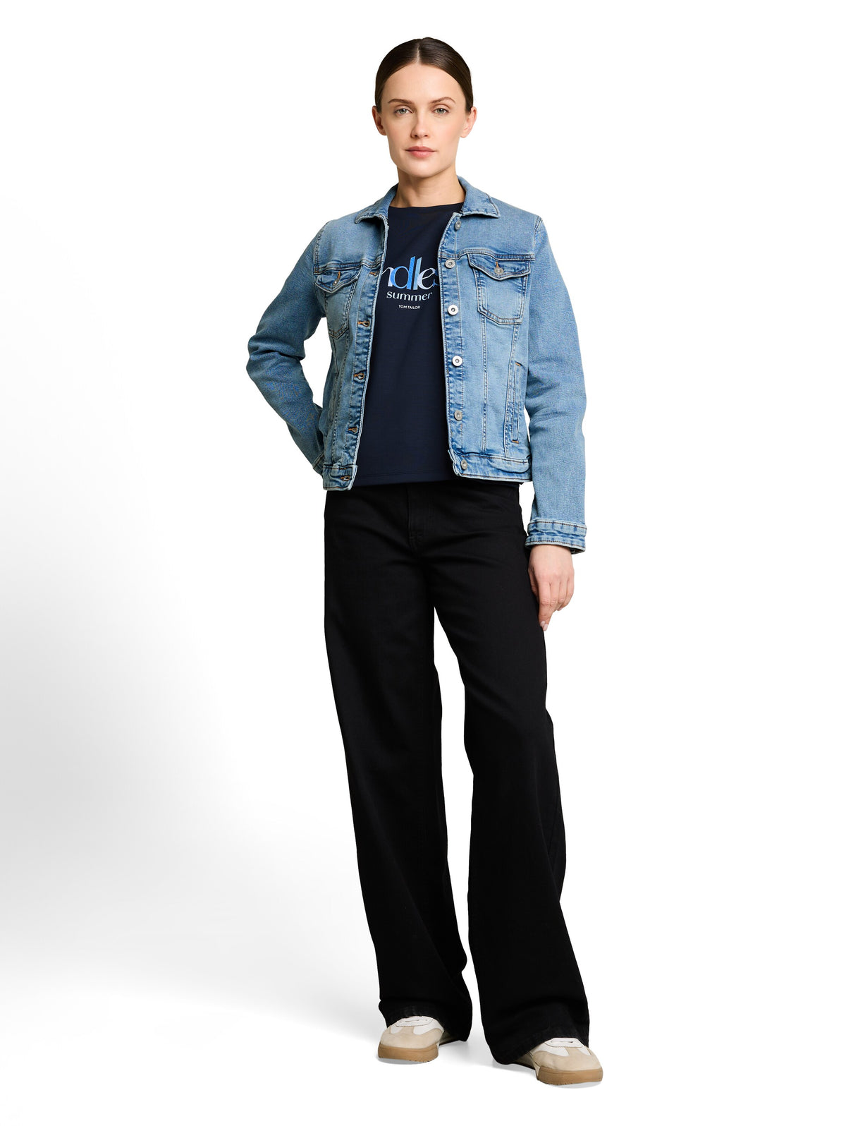 Jeansjacke mit Eingriffstaschen
