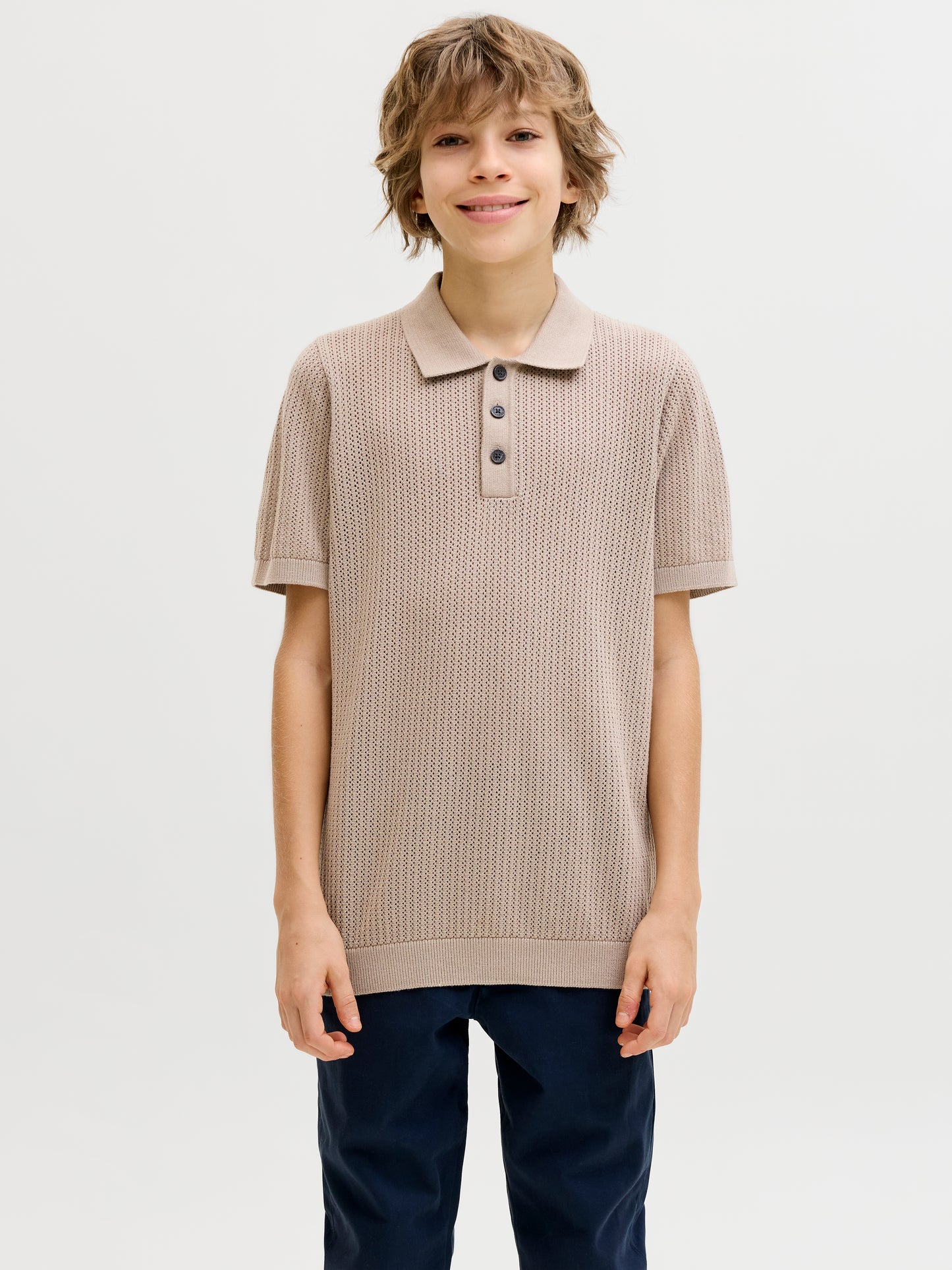 JJJESS KNIT POLO SS JNR