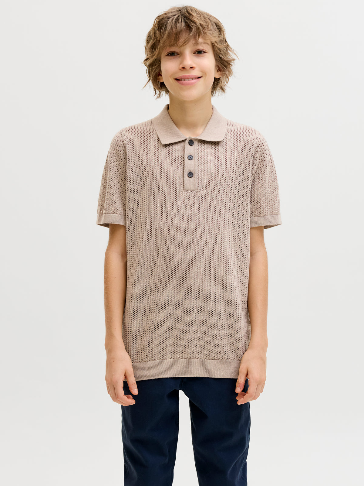 JJJESS KNIT POLO SS JNR