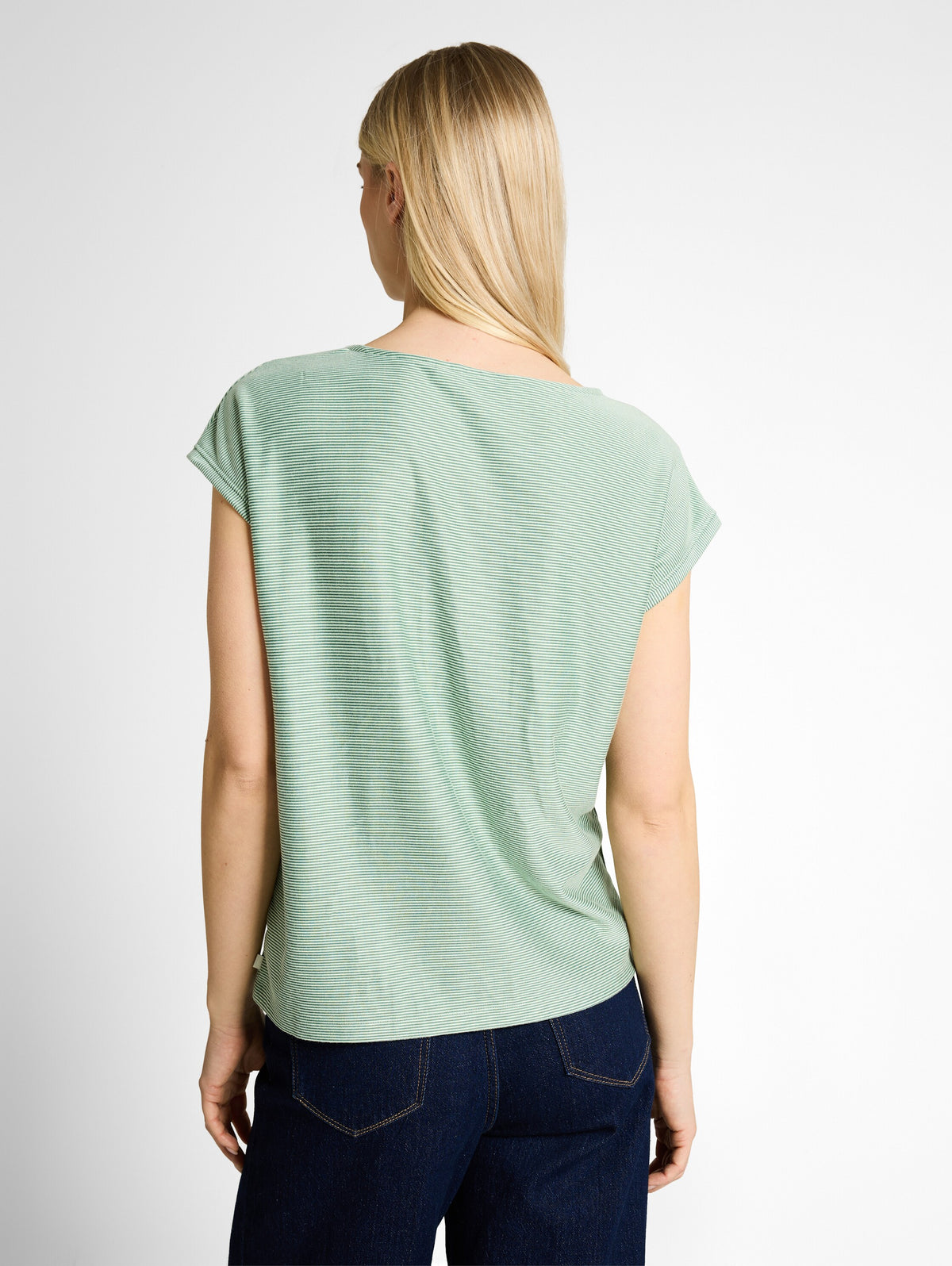 Loose Fit T-Shirt mit Streifenmuster