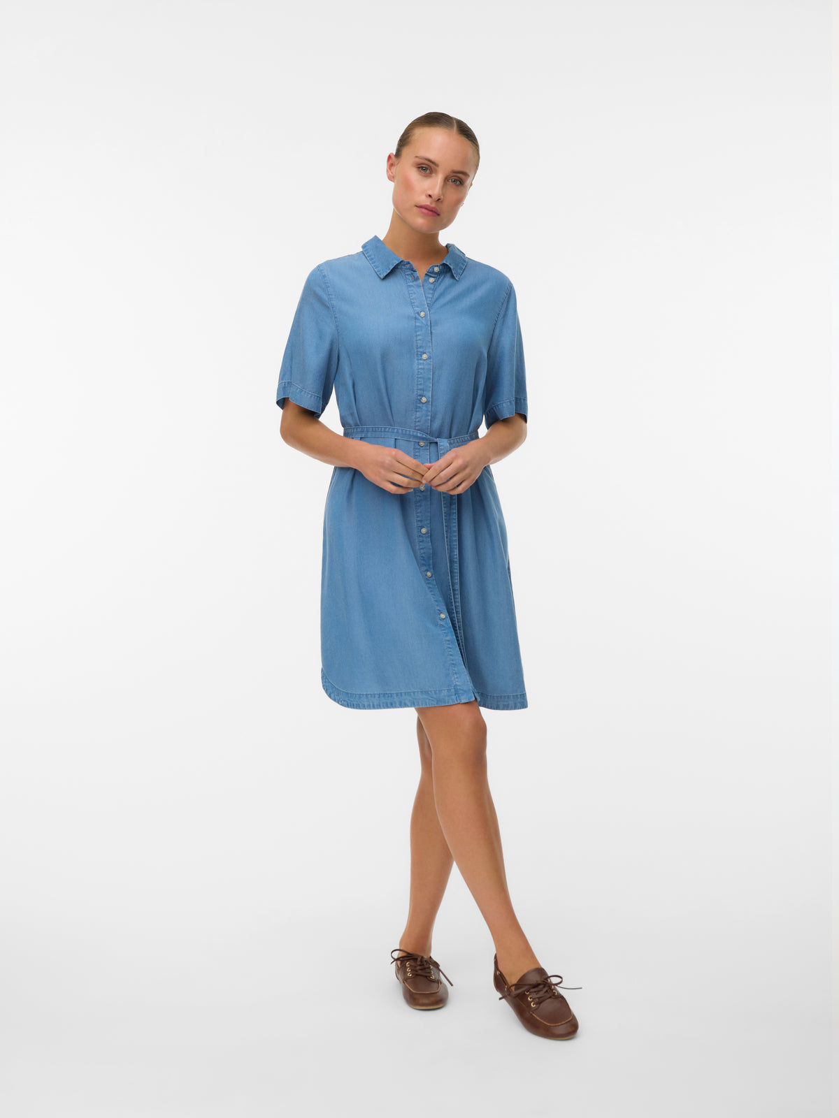 VMBREE SS SHORT TENCEL SHIRT DRESS