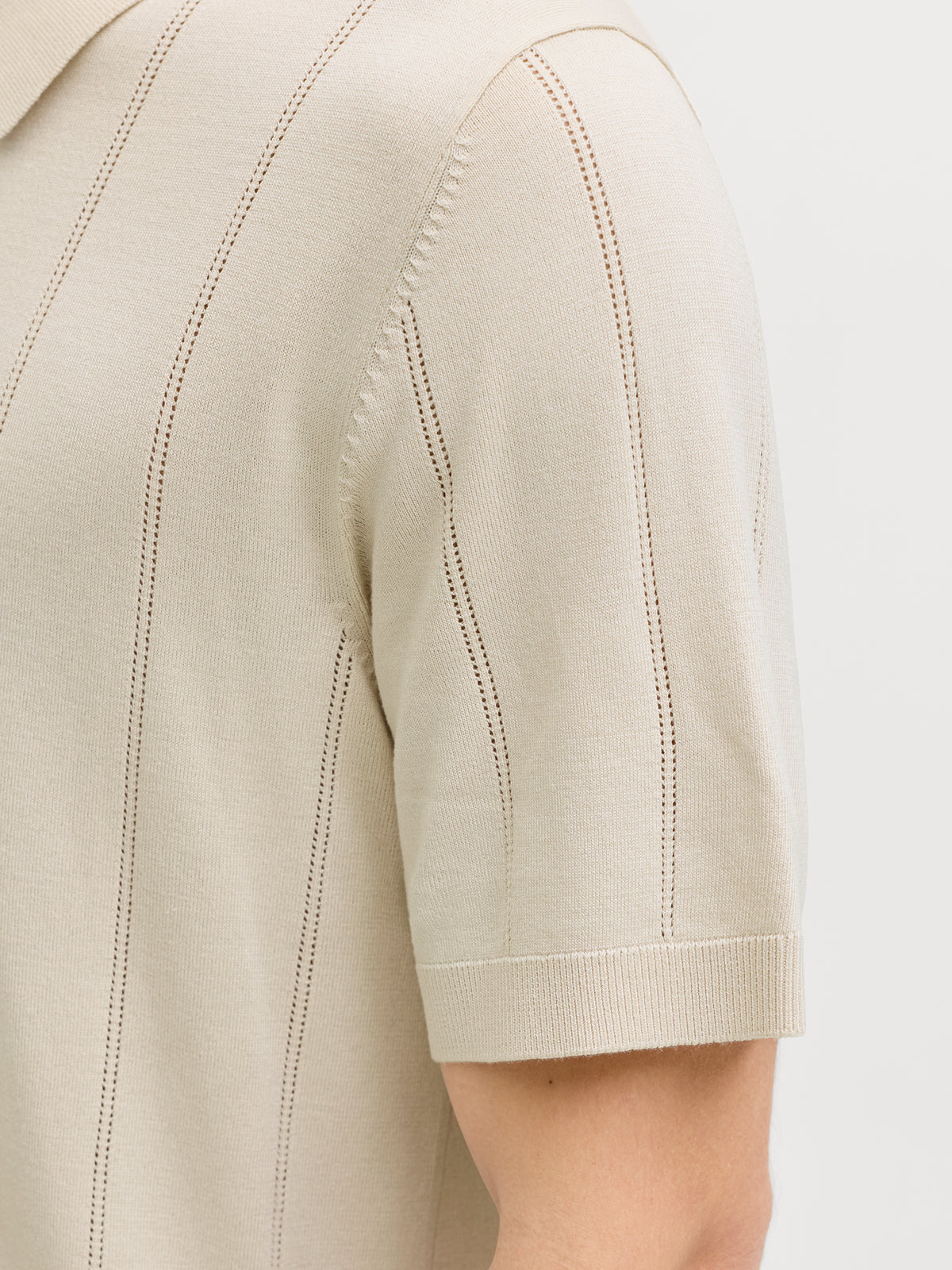 JPRBLAWILLIAM STRUCTURE KNIT POLO SS SN