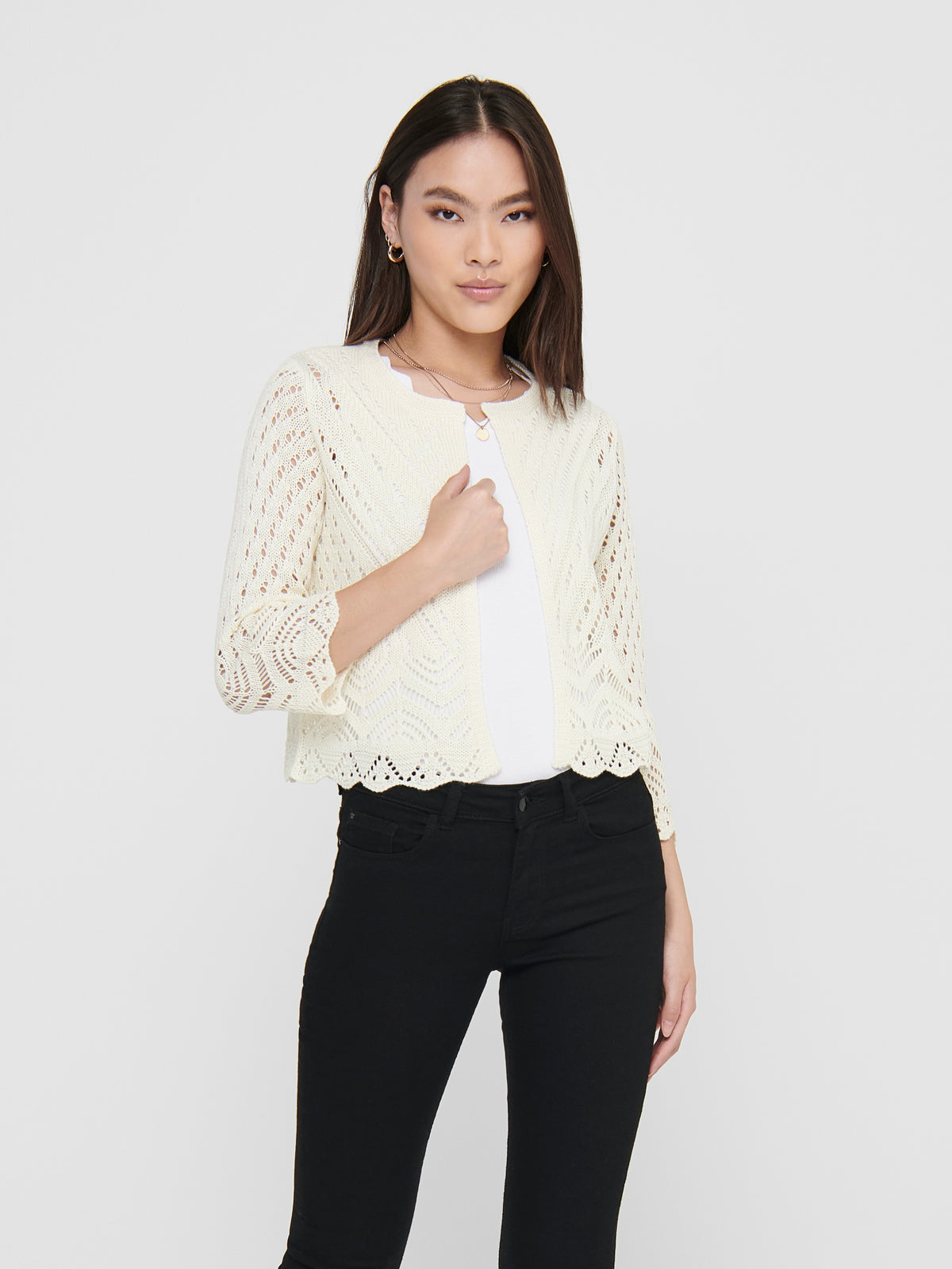 JDYSUN 3/4 CROPPED CARDIGAN KNT NOOS