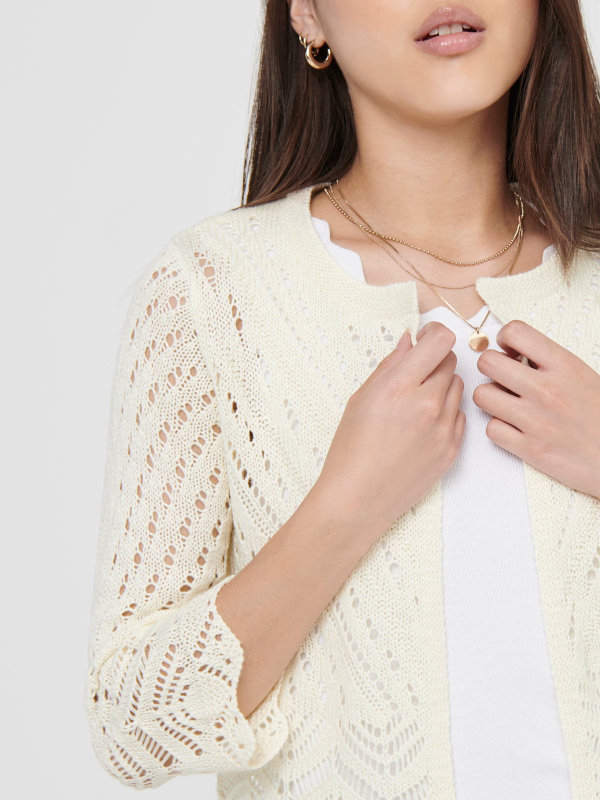 JDYSUN 3/4 CROPPED CARDIGAN KNT NOOS