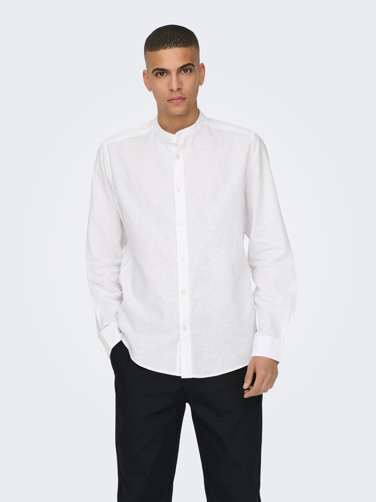 ONSCAIDEN LIFE LS LINEN BLEND MAO NOOS