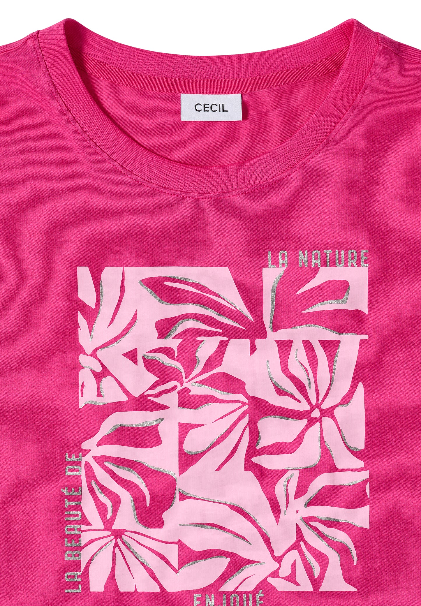 T-Shirt mit Rundhals und Frontprint