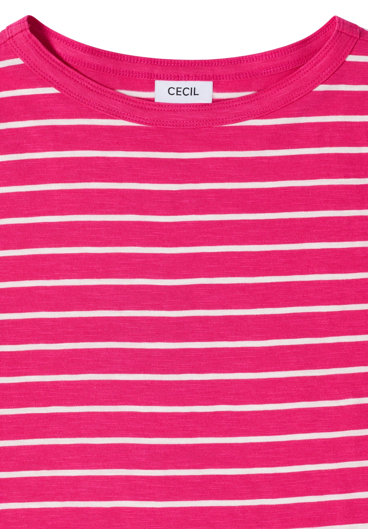 T-Shirt mit Boatneck und Streifen