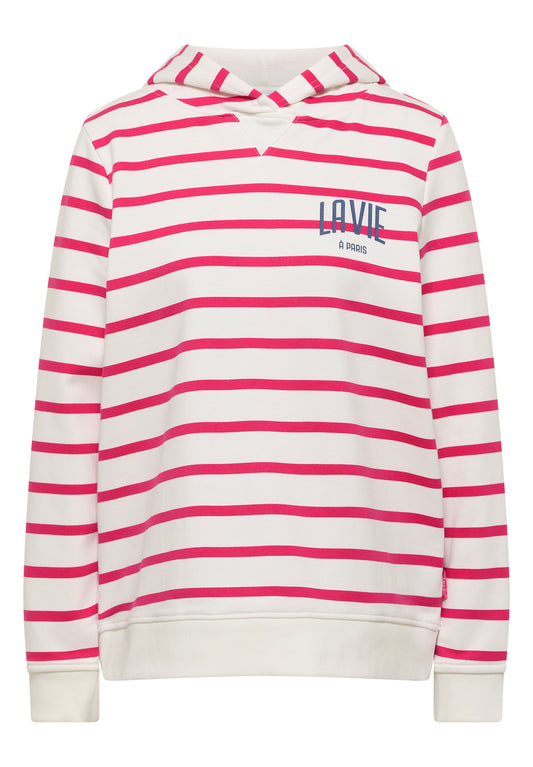Sweatshirt mit Kapuze und Chestprint