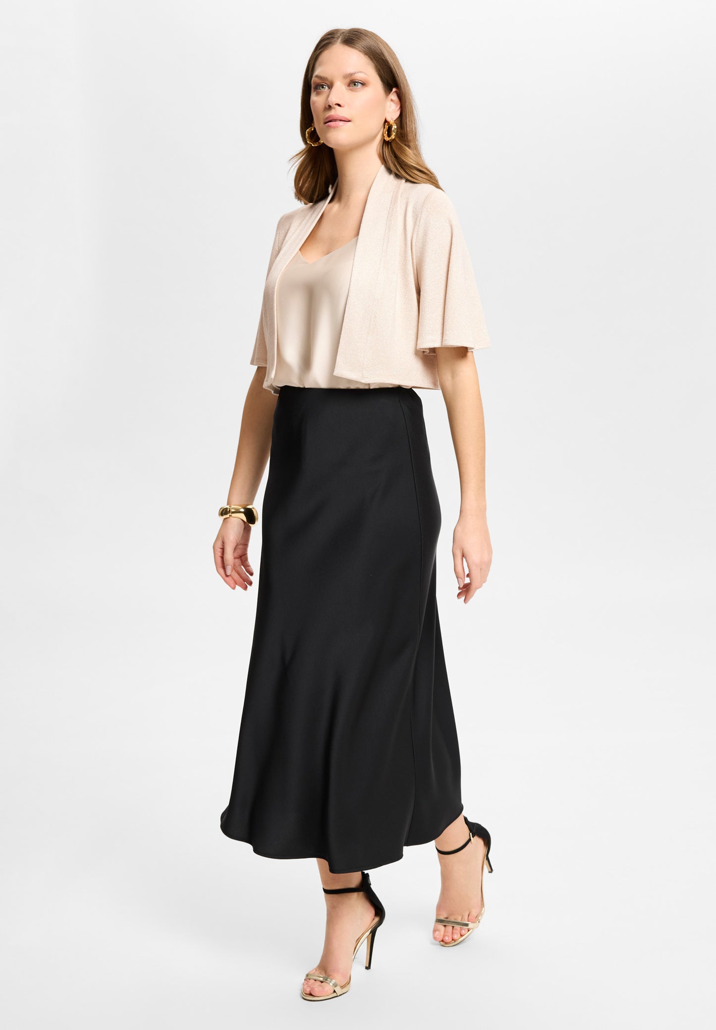 Jersey Bolero mit weiten Ärmeln