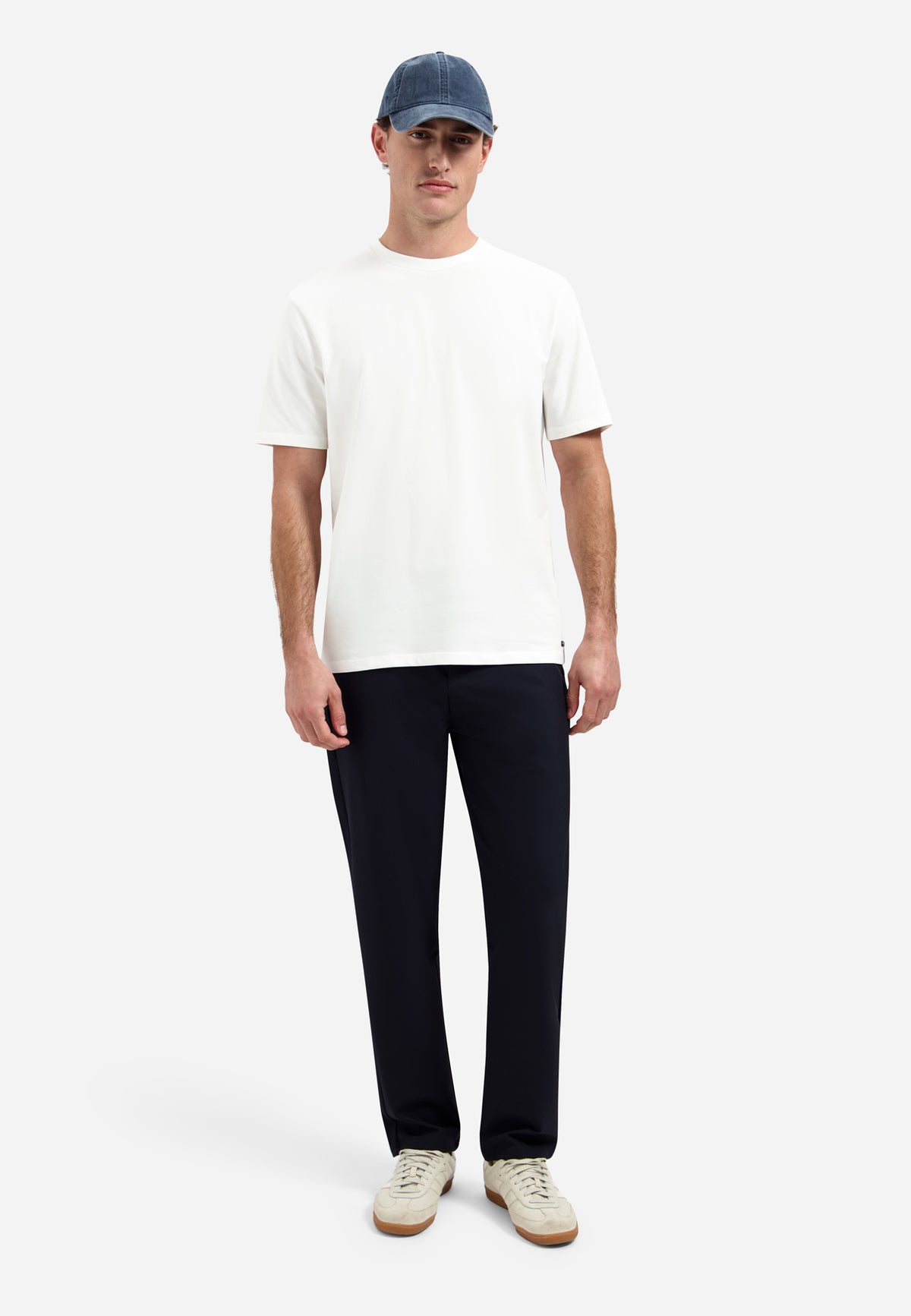 T-Shirt Crewneck Solid Basic Stretch
