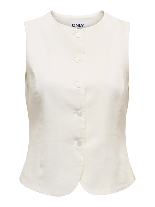 ONLGOA S/L LINEN BL WAISTCOAT CC TLR