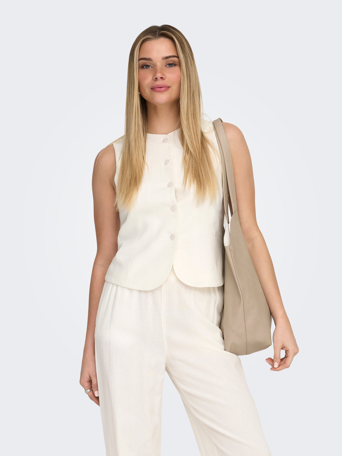 ONLGOA S/L LINEN BL WAISTCOAT CC TLR