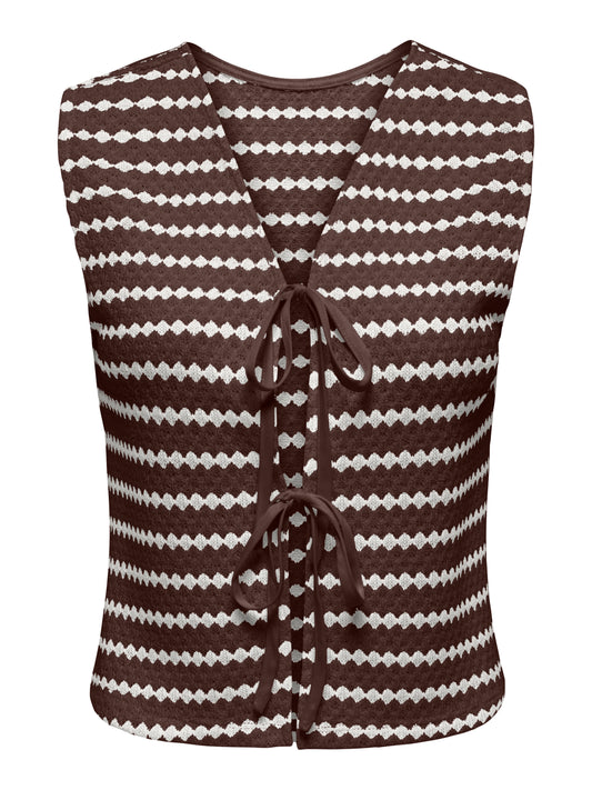 ONLEVA S/L SHORT STRIPE VEST JRS