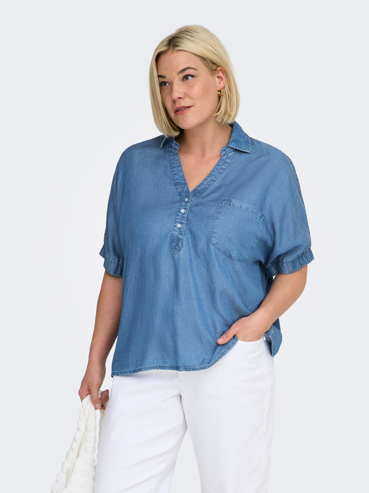 CARCHARIS LIFE CAP SLEEVE SHIRT PNT