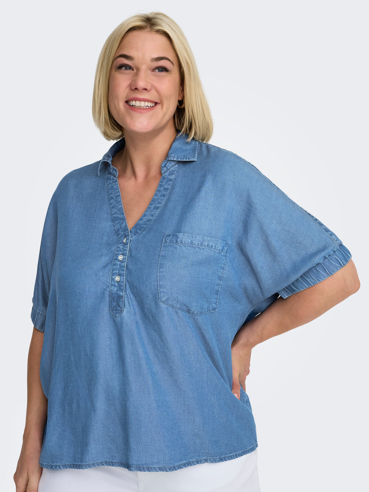 CARCHARIS LIFE CAP SLEEVE SHIRT PNT