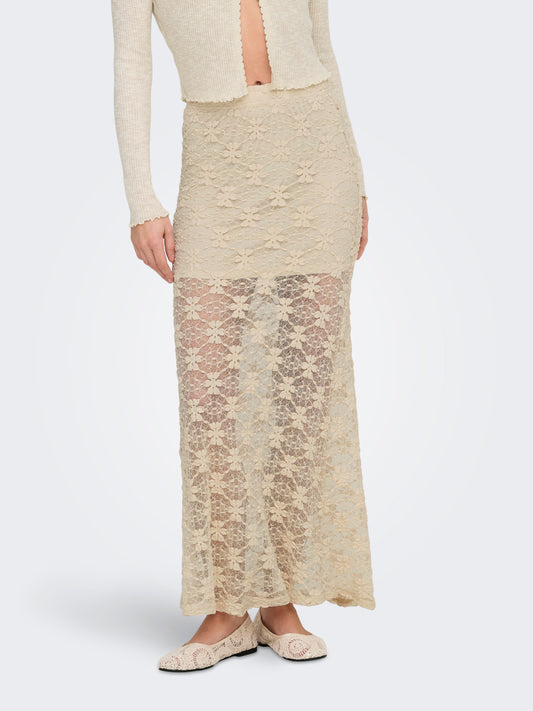 ONLPEARLINA LONG WIDE SKIRT WVN