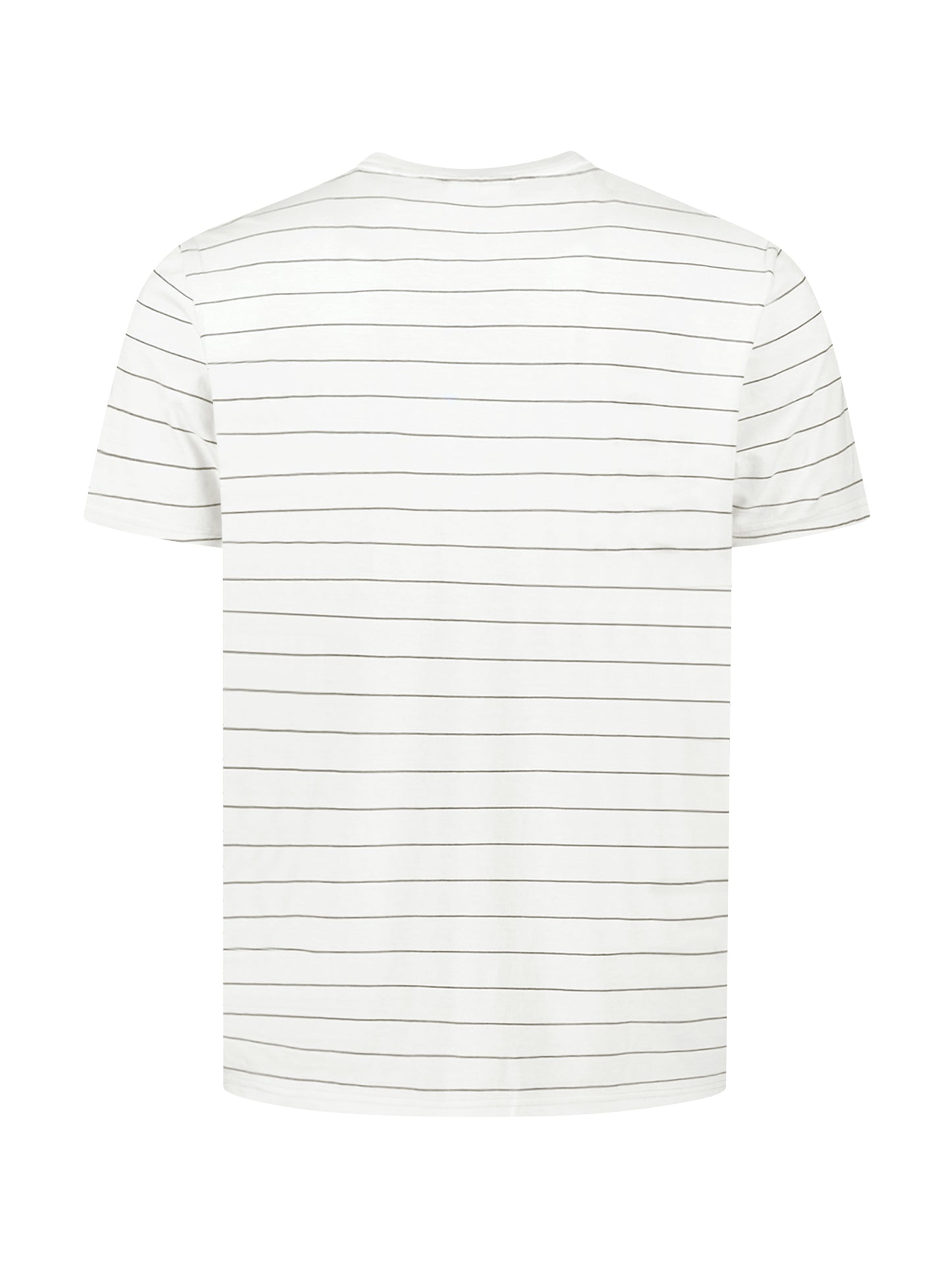 T-Shirt Crewneck Pin Stripe Garment Dyed
