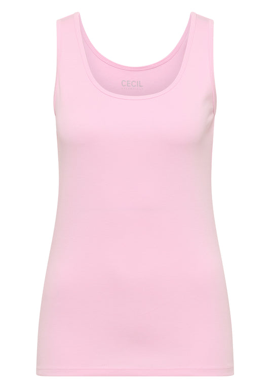 Basic Top mit Rundhals aus Baumwolle