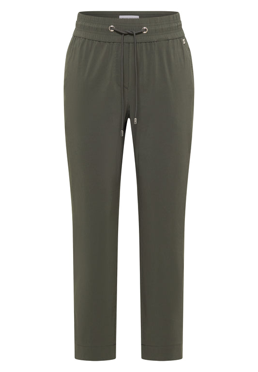 Mid Waist Slim Leg Hose im Casual Fit
