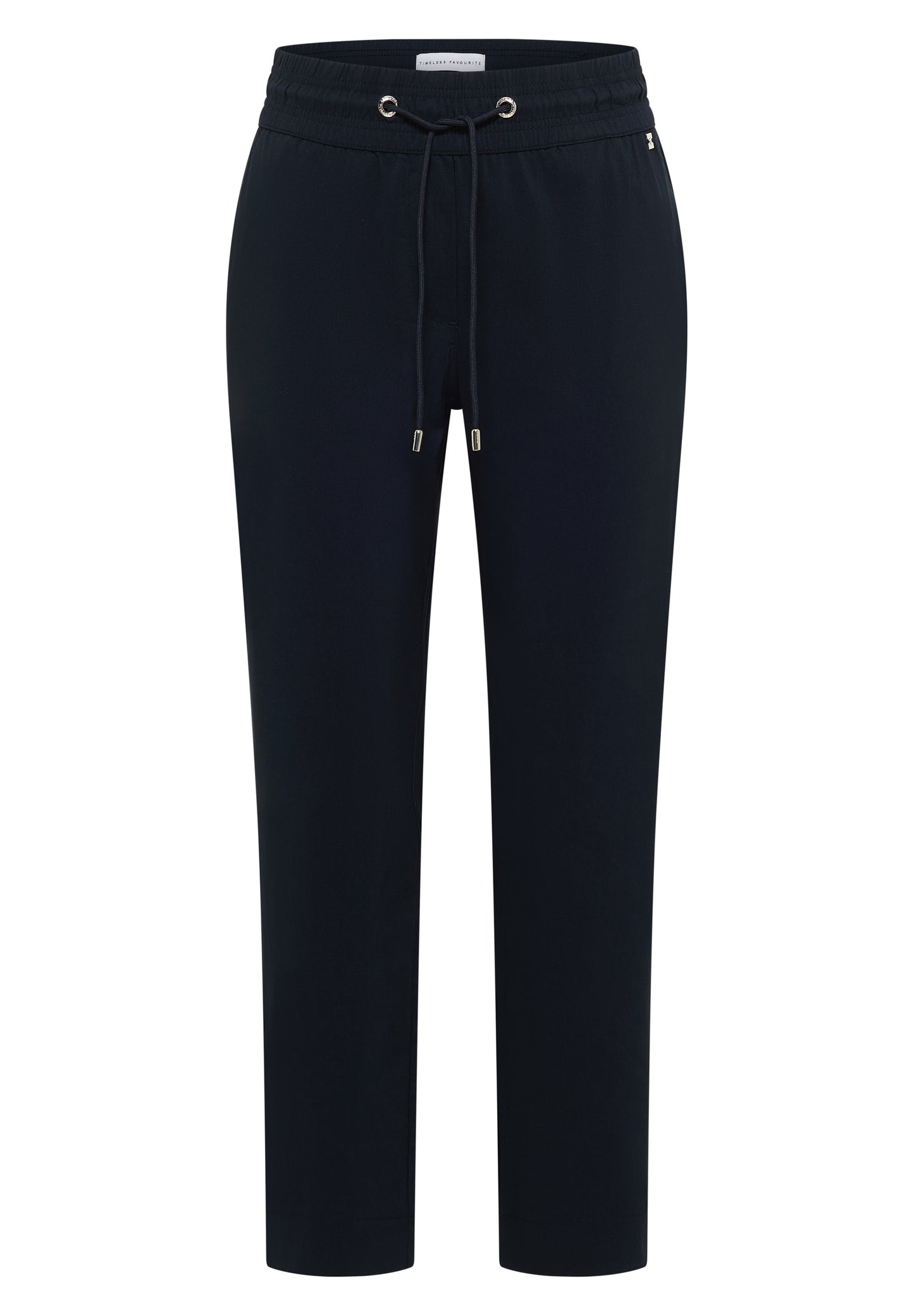 Mid Waist Slim Leg Hose im Casual Fit