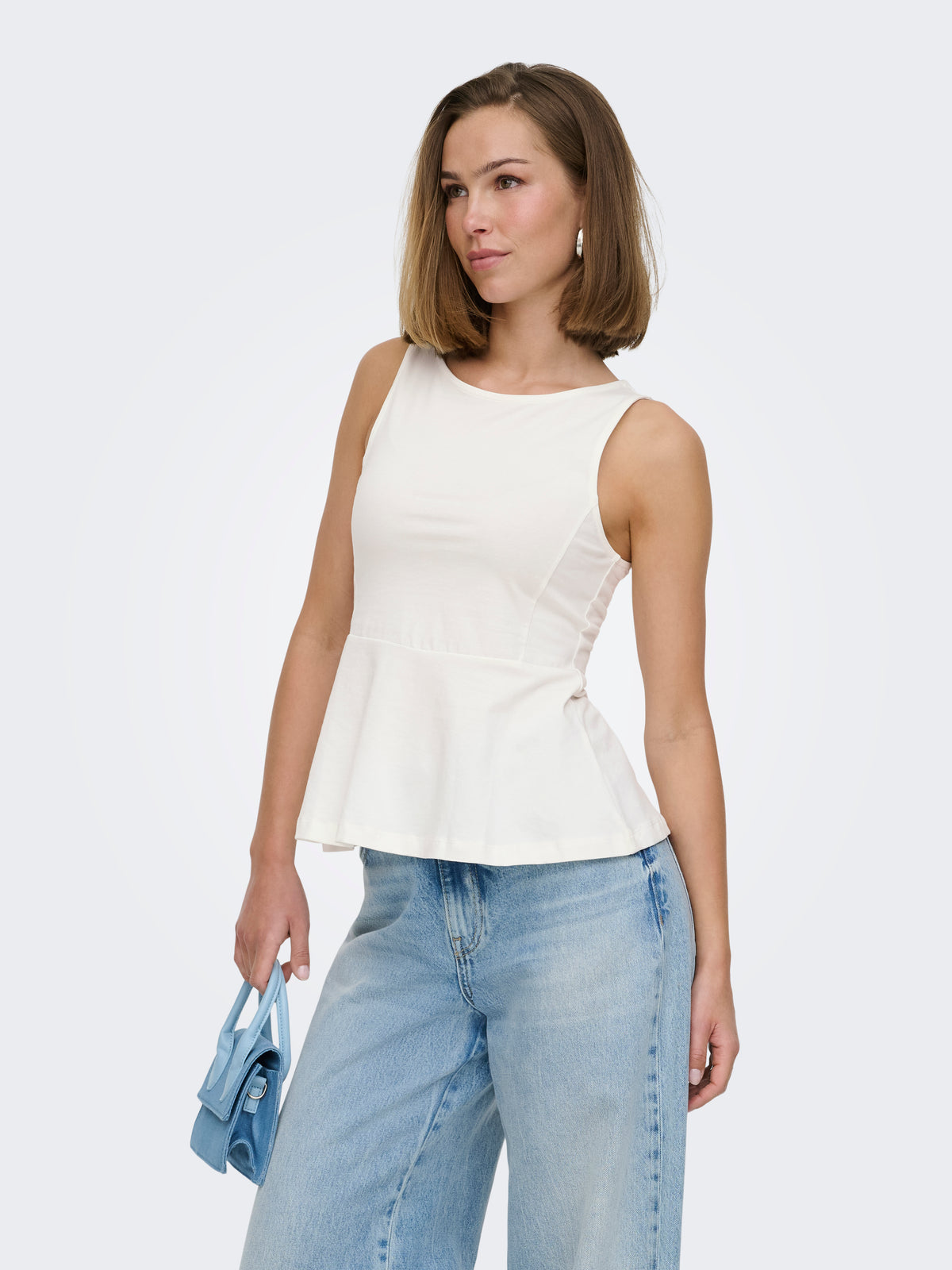 ONLKISS S/L PEPLUM TOP JRS