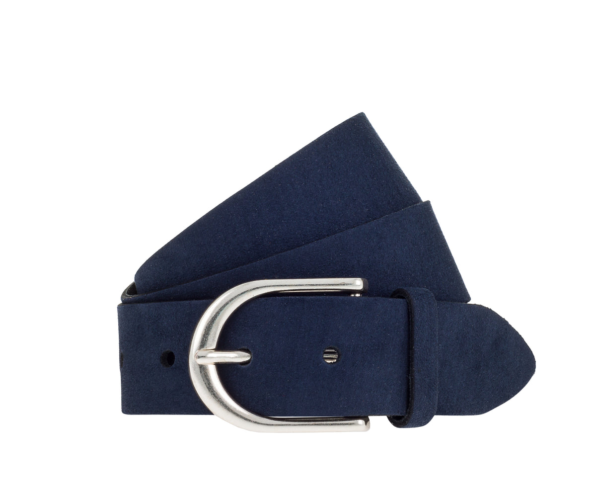 35 mm Veloursgürtel, marine