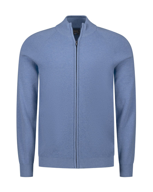 PULLOVER CARDIGAN, CLASSIC BLUE MELANGE