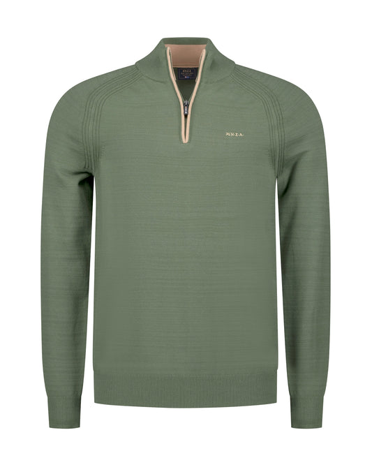 PULLOVER HALF ZIP, LIGHT SAGE