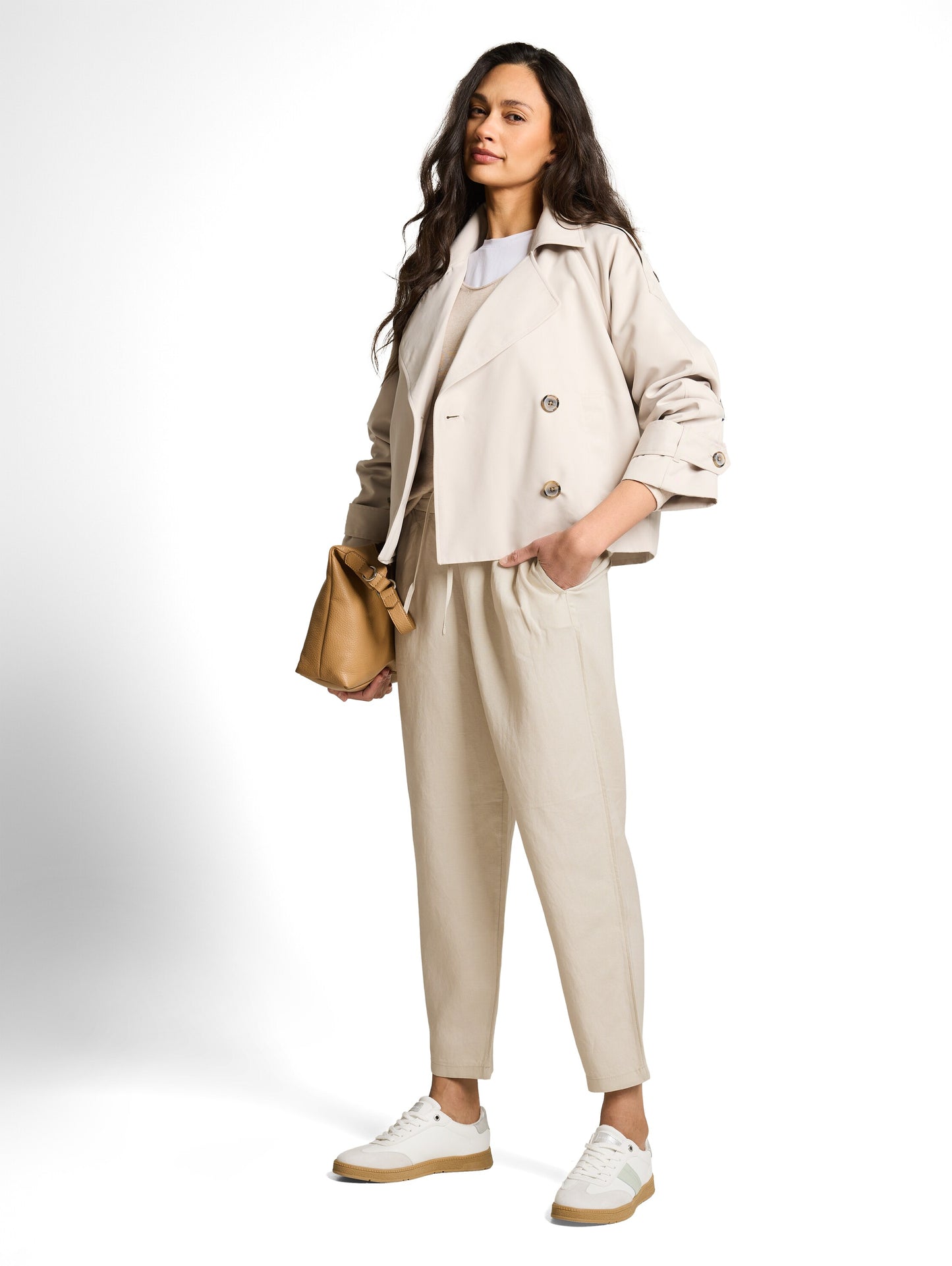 Loose Fit Hose mit Leinenanteil