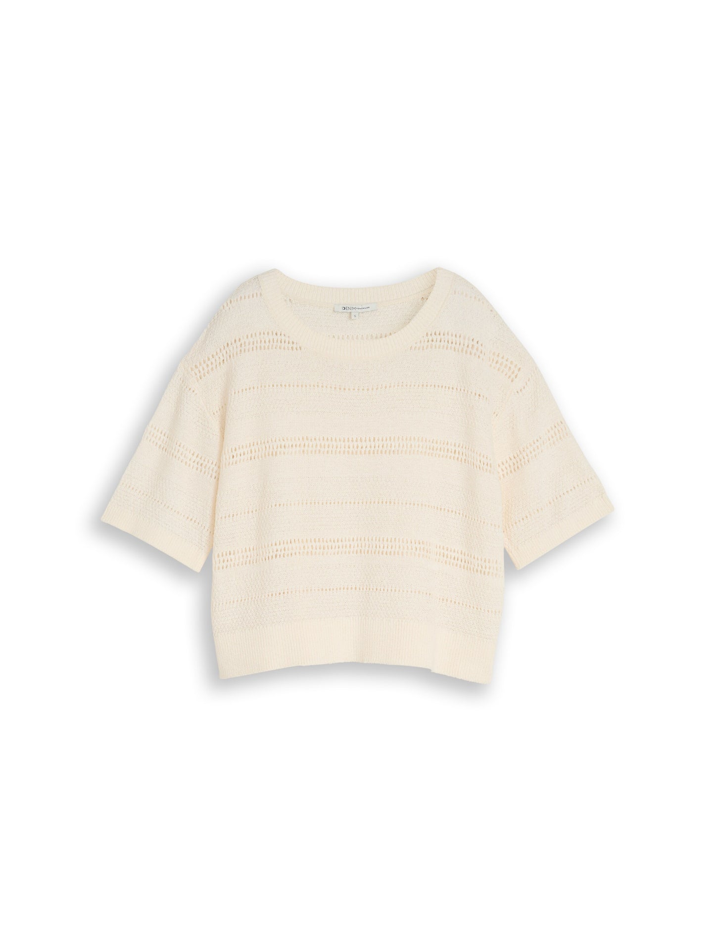 Relaxed Fit Strickpullover mit Lochmuster