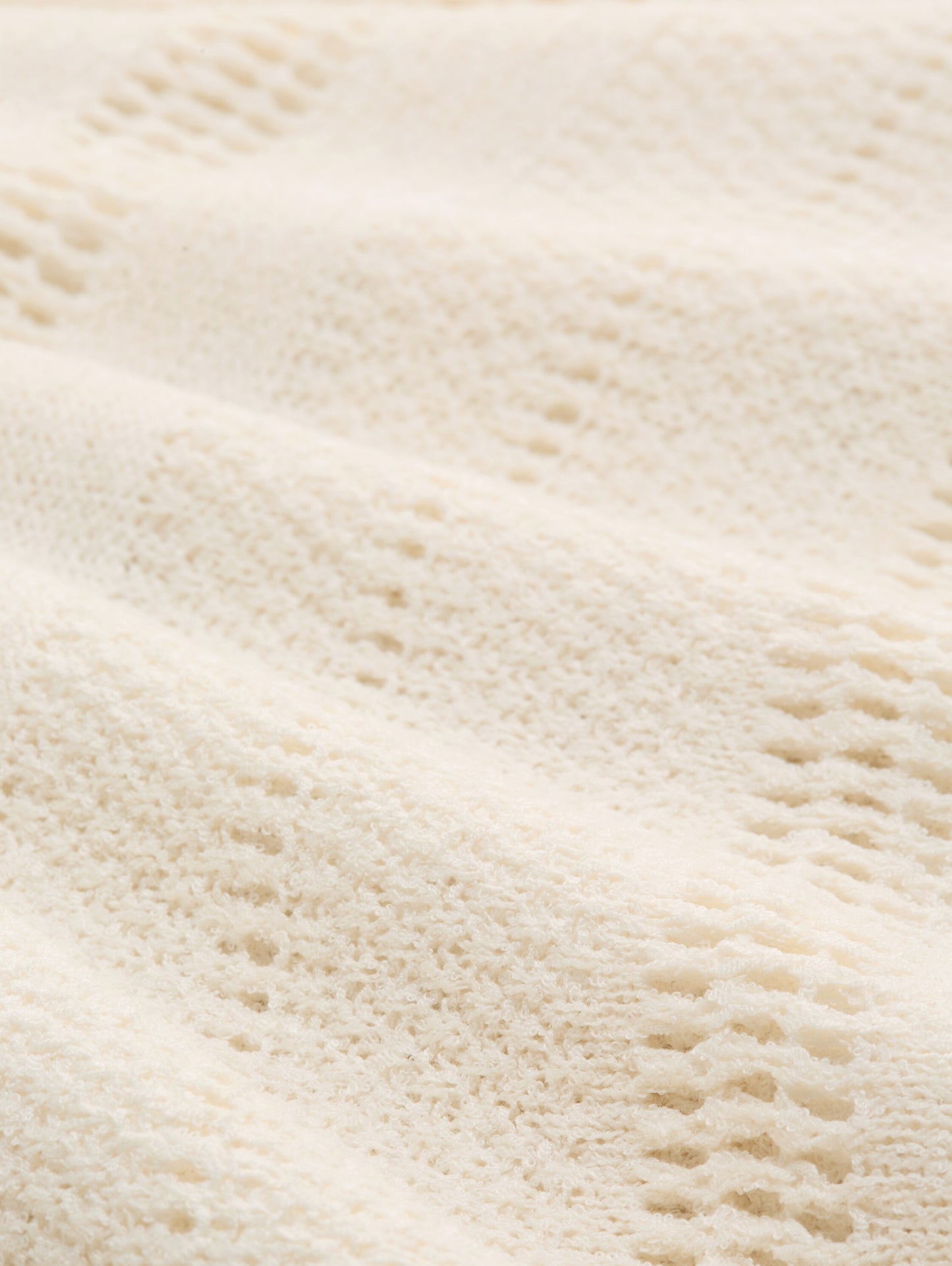 Relaxed Fit Strickpullover mit Lochmuster