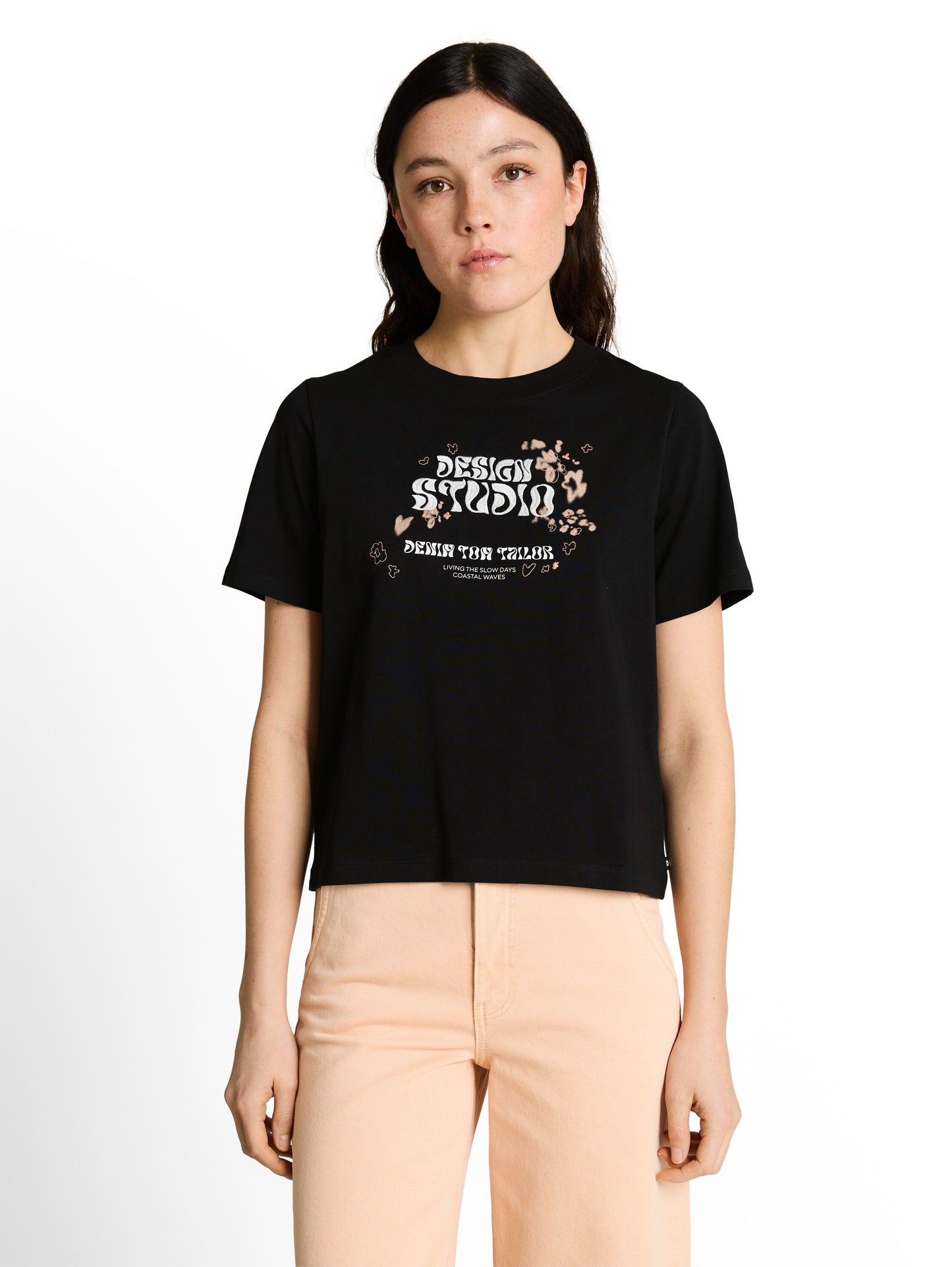 Loose Fit T-Shirt mit Stickerei