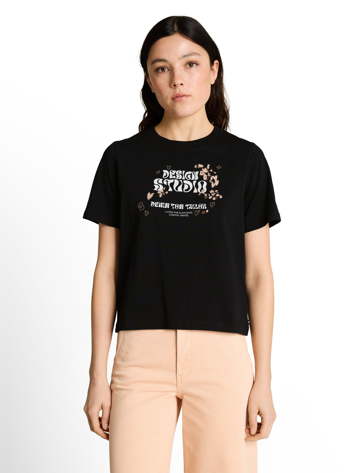 Loose Fit T-Shirt mit Stickerei