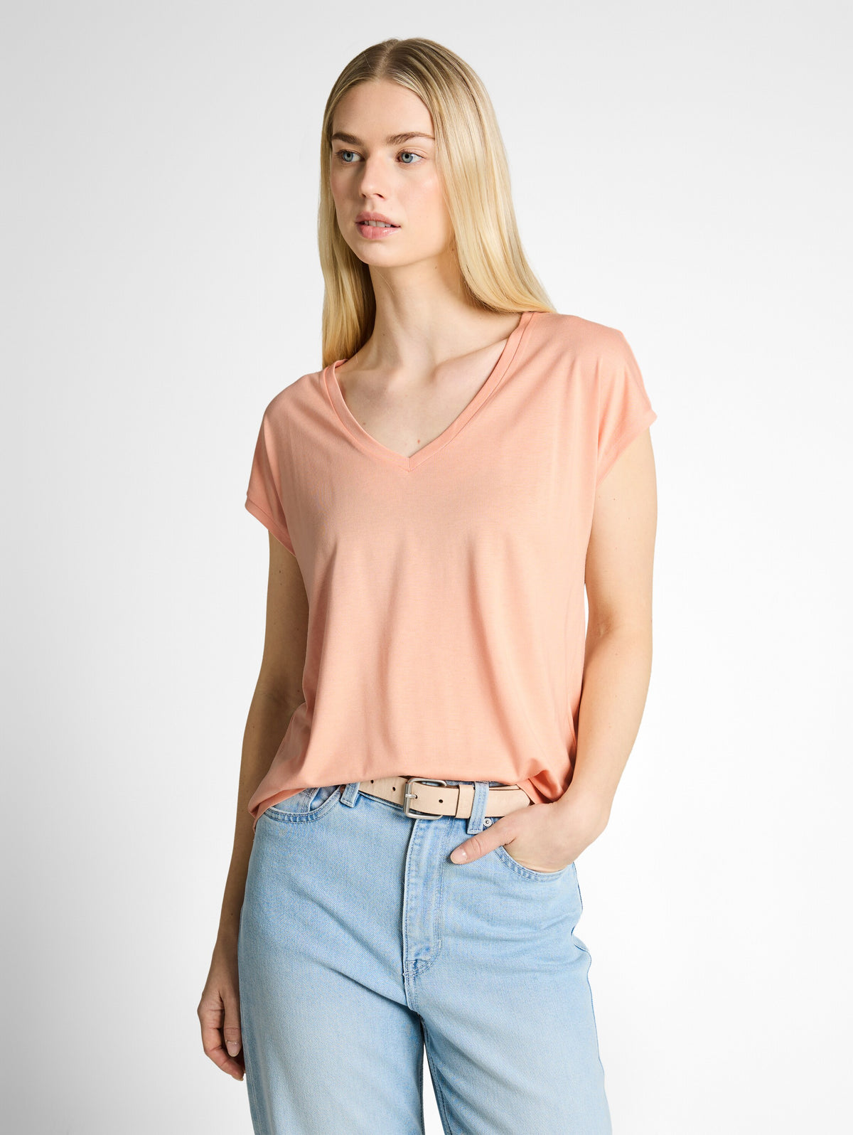 T-Shirt mit V-Ausschnitt