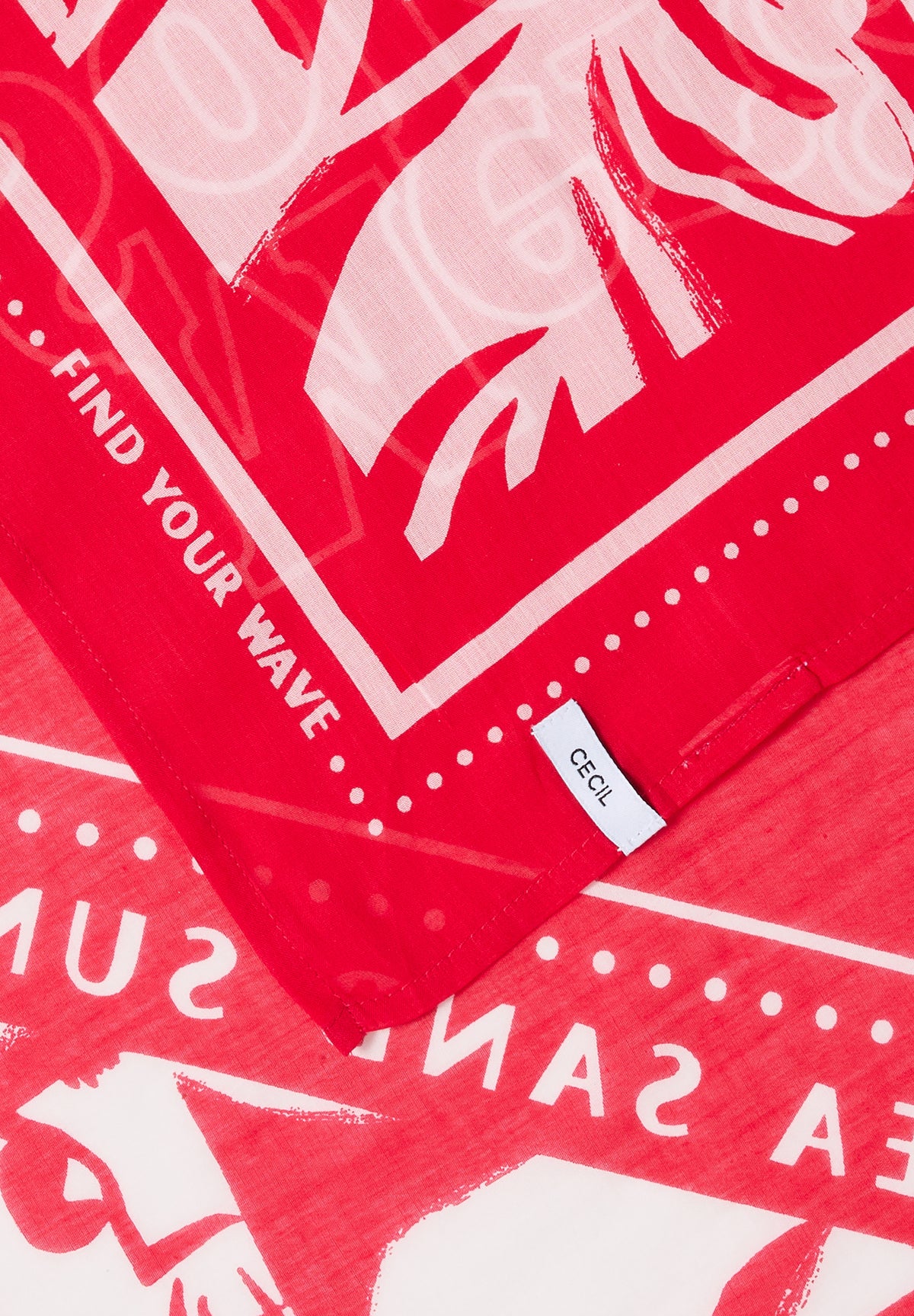 Bandana mit Print und Wording