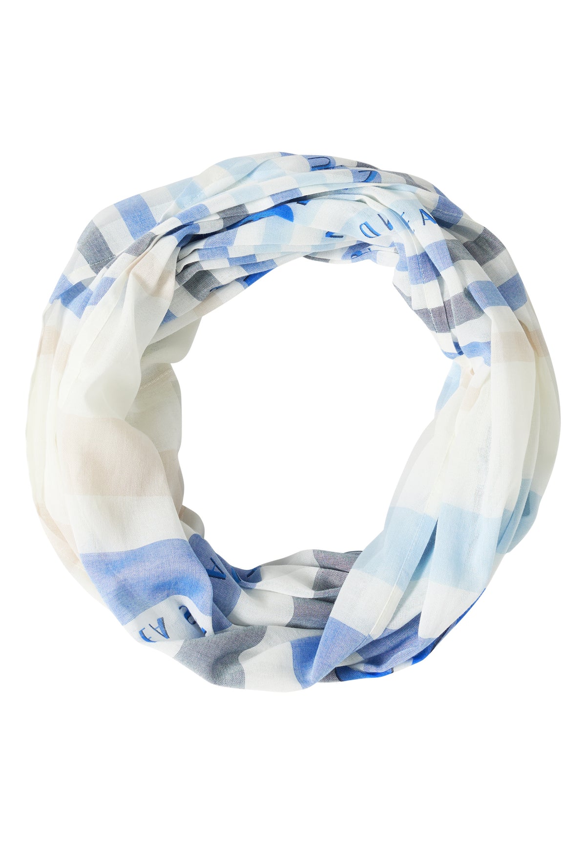 Loop-Schal mit Streifenmuster