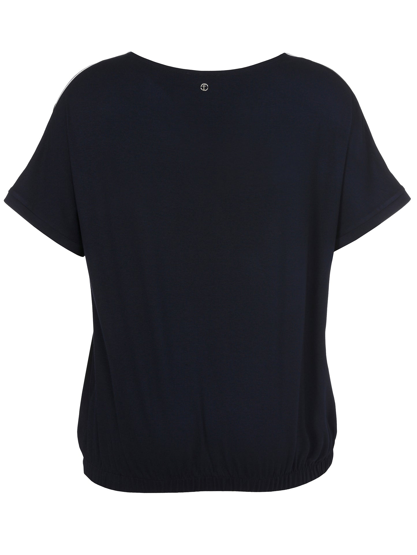 Bluse V-Ausschnitt ohne Arm Materialmix