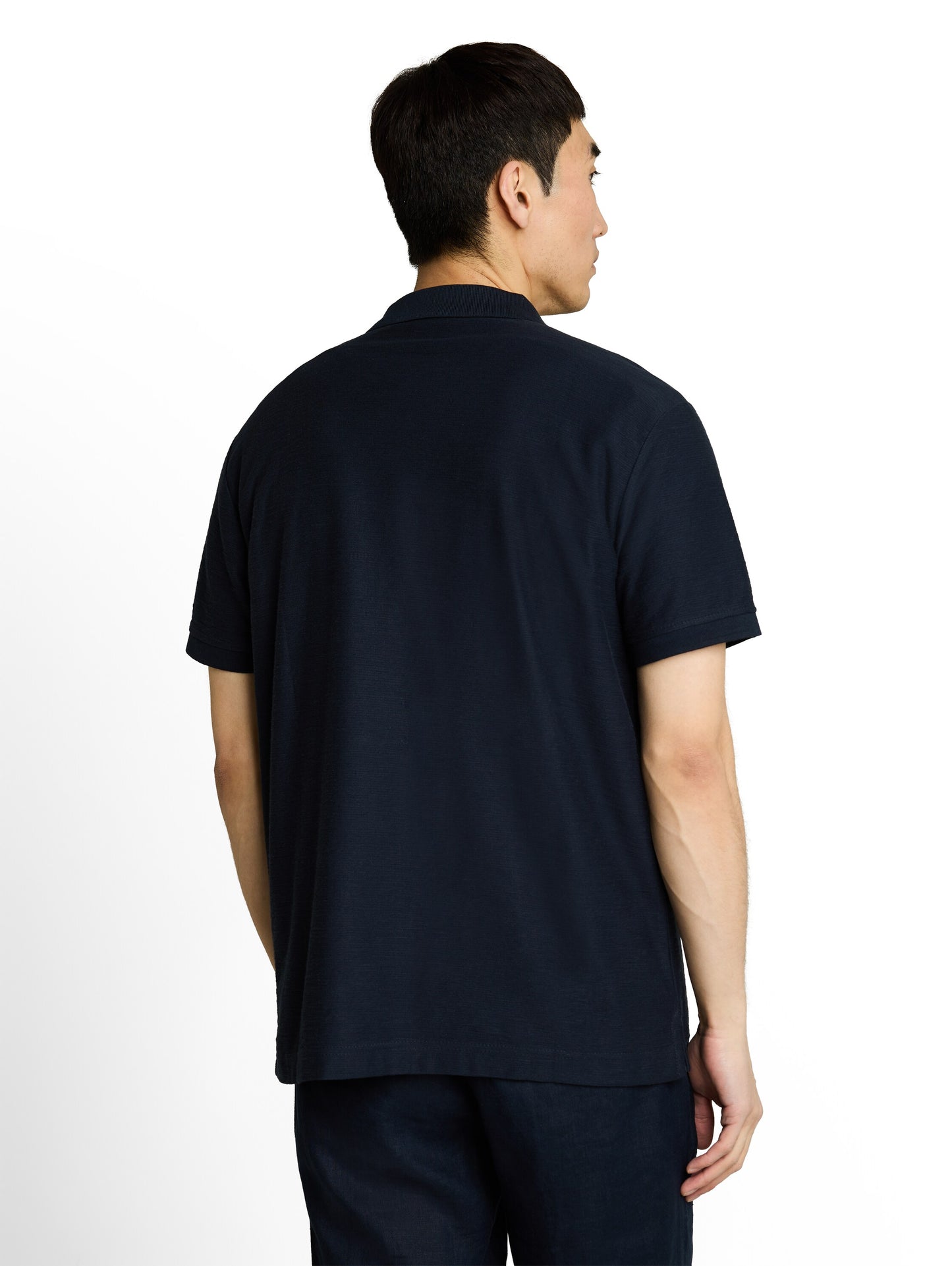 Poloshirt mit Ottoman-Struktur