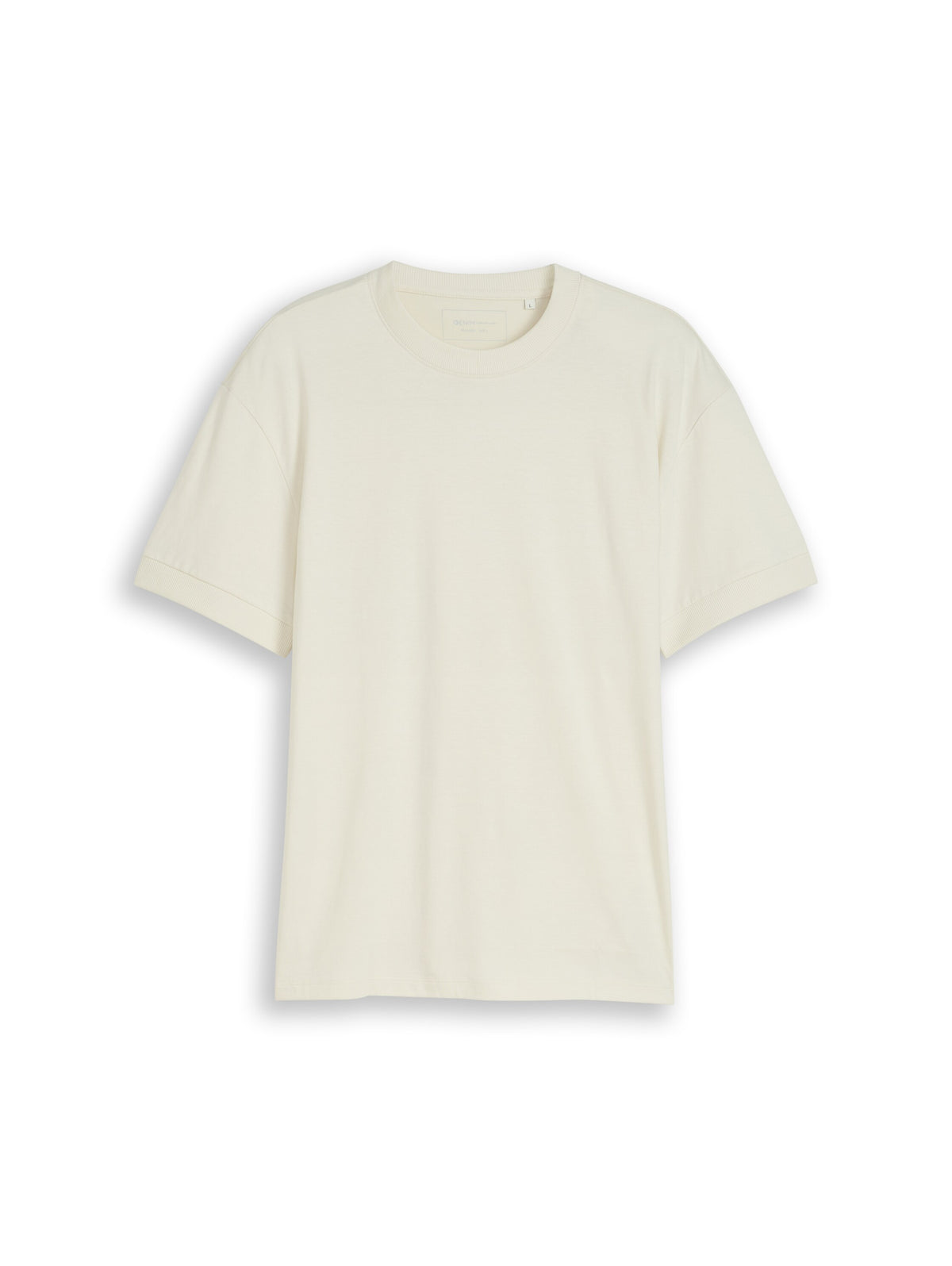 Relaxed Fit T-Shirt mit Rippbündchen