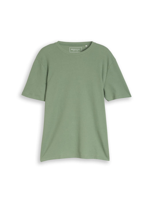T-Shirt mit Waffelstruktur